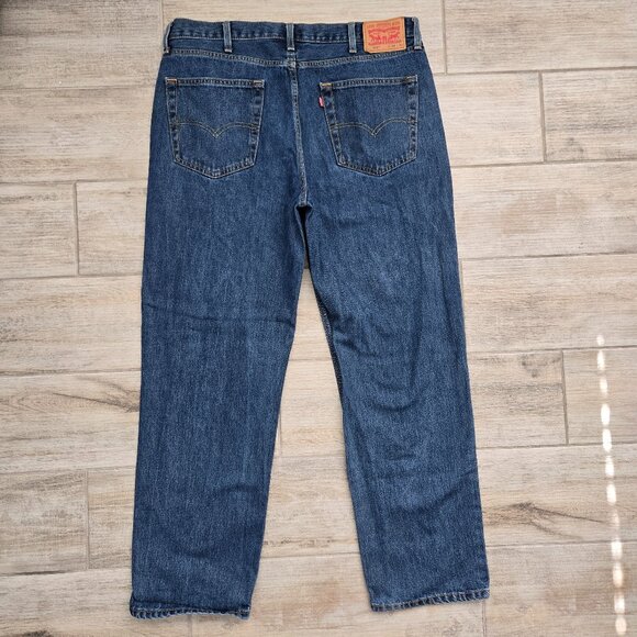 Levi's 550 Relaxed Tapered Jeans Men's Medium Wash Everyday Loose Work 38W 32L - Picture 2 of 8